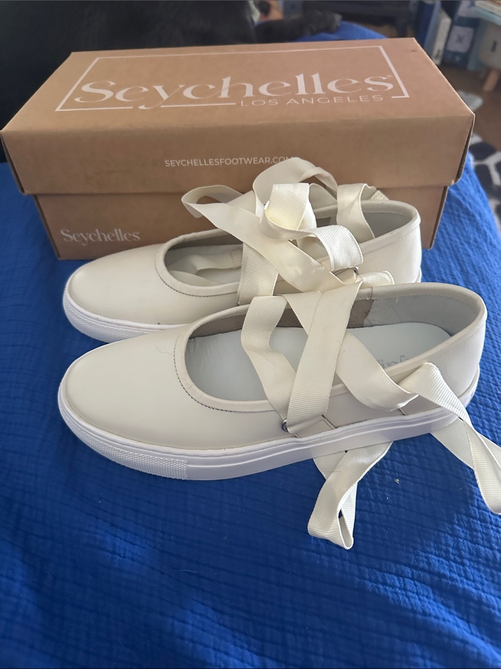 Seychelles, lace up ballerina sneakers